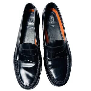COLE HAAN GRAND OS PINCH HAND SEWN MENS BLACK PENNY LOAFERS SHOES MENS 11